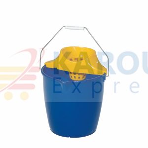 سطل تمسيح بلاستيك مع عصارة مسكة كروم