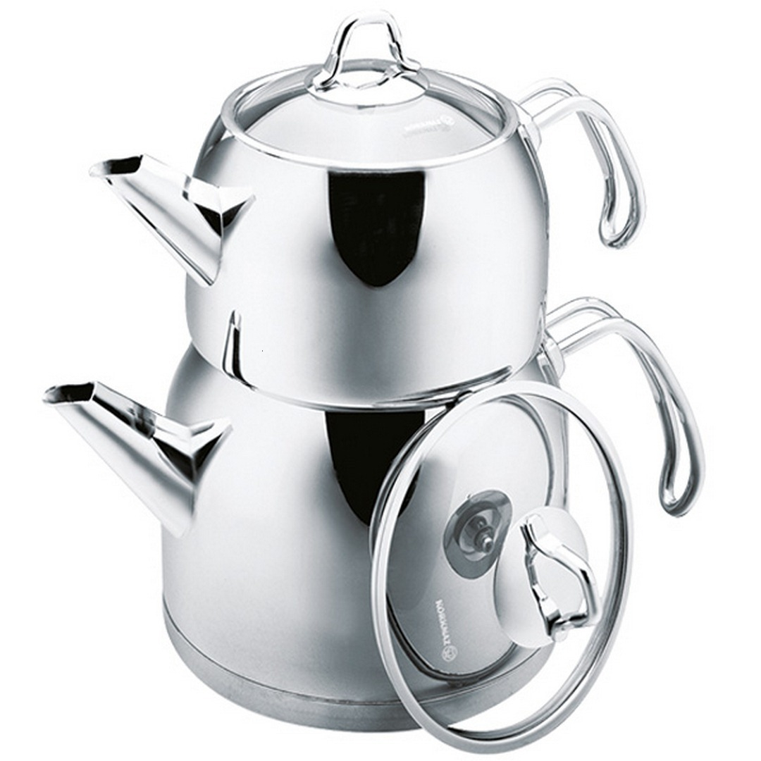 Korkmaz Provita Midi/Maxi Caydanlik Teapot Set Stainless Steel Rust ...