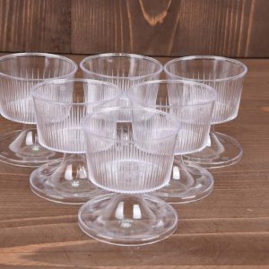Plexi Transparent Ice Cream Cup Dessert Cup (50 cc - set of 6 pcs)