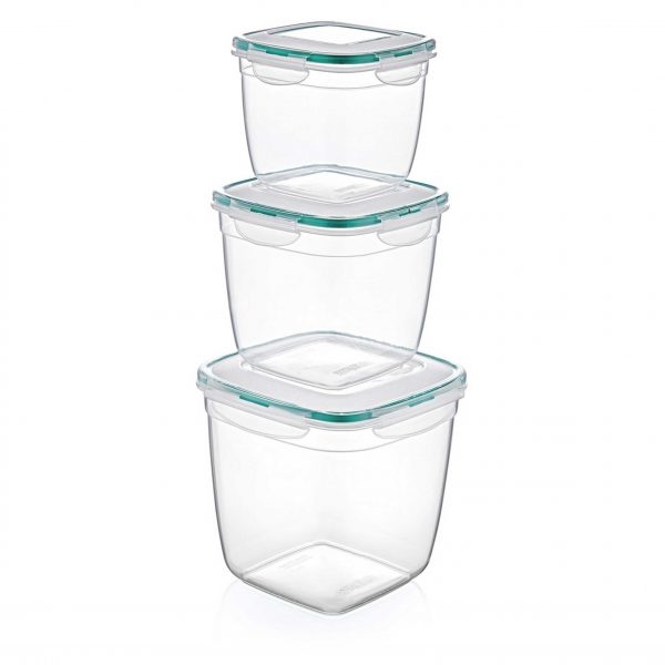 Plastic Transparent Food Container Set