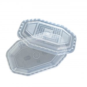 Plastic Oval Food Container with Lid