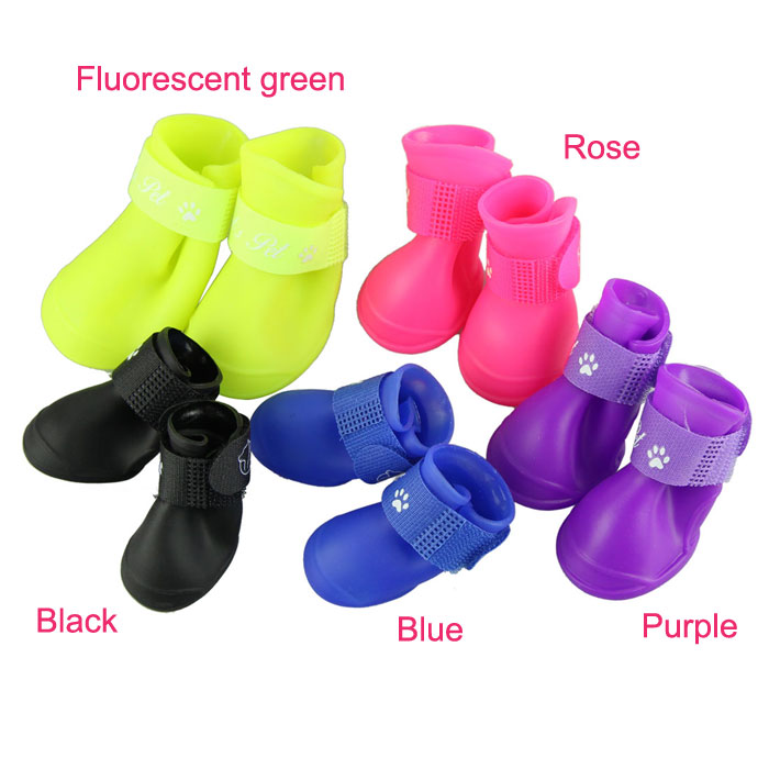 Dog Shoes: Nunbell Rubber Silicone Dog Shoes - KaroutExpress
