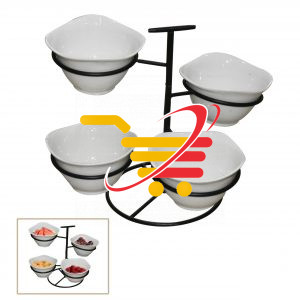 Porcelain 4 Tier Nuts/Fruits/Snacks Serving Tray