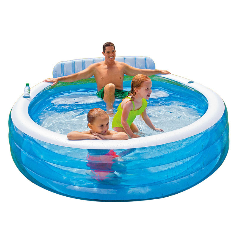 intex swim center round family lounge pool