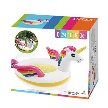 intex mystic unicorn inflatable spray pool