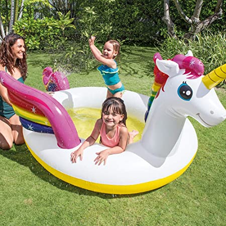 intex pool mystic unicorn spray pool