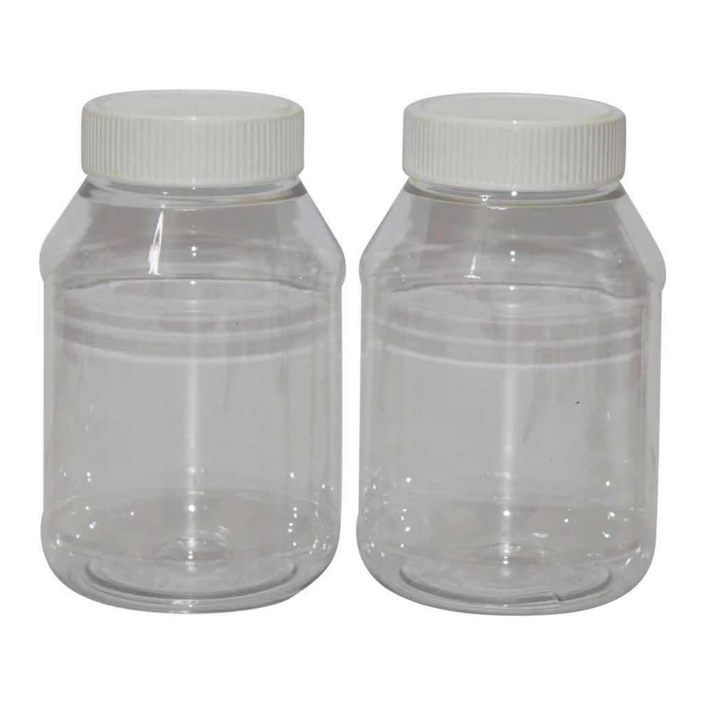 Plastics Jars (set of 2 jars) - KaroutExpress