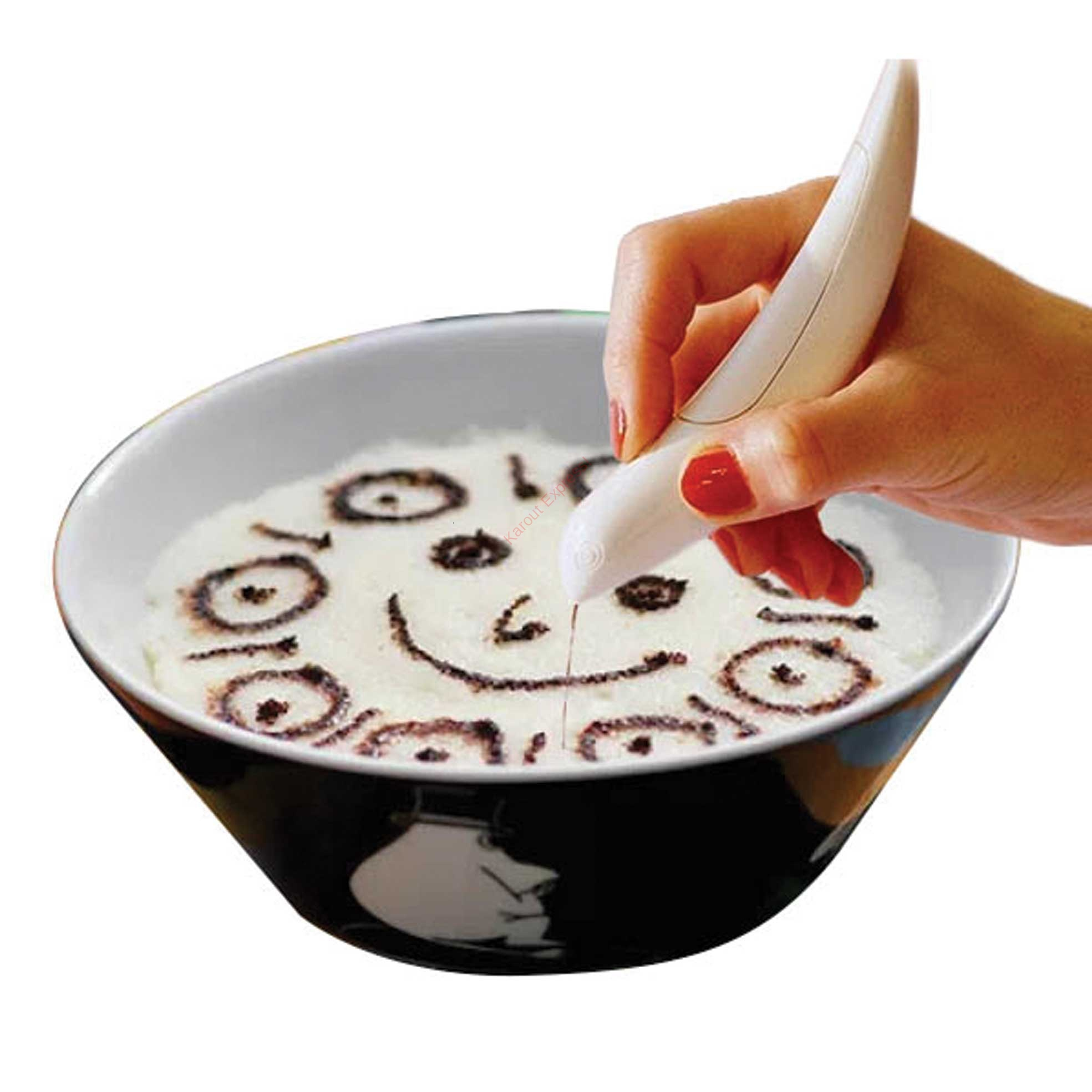 Electrical Latte Art Pen for Coffee Cake Spice Pen Cake Decoration