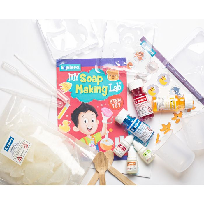 Explore STEM Learner Soap Making Kit Glitter DIY Science Education –  Archies Toys