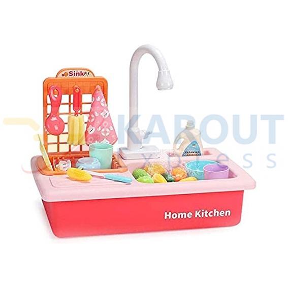 child's toy sink with running water