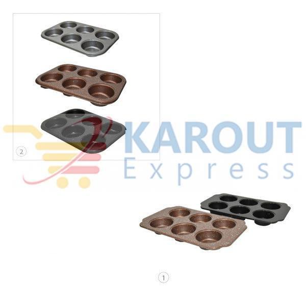 Granite Cup Cake Mold Baking Tray Pan