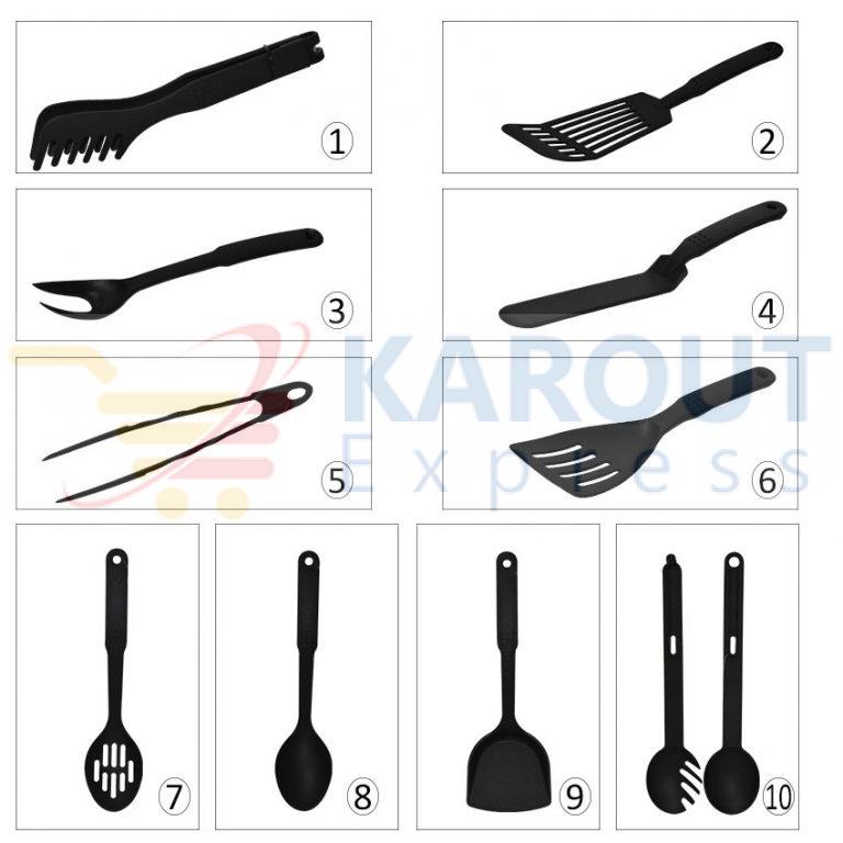 Teflon Serving Cooking Scooping Cutlery Kitchen Utensils KaroutExpress