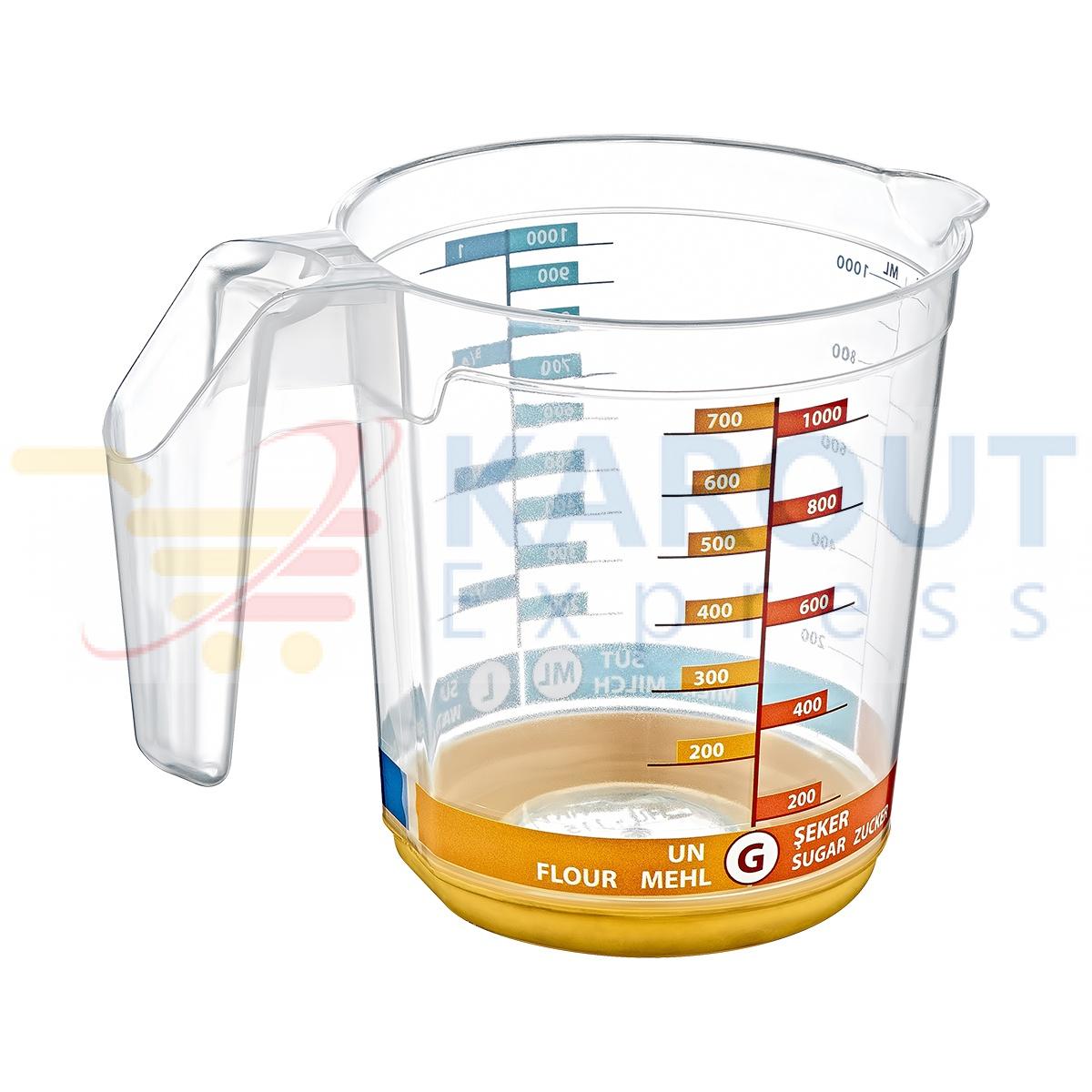 Plastic Measuring Container With Handle Plastic Measurement Jug ...