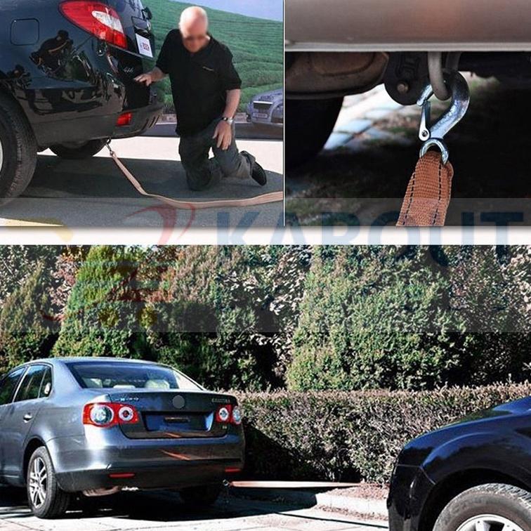 Tow Rope 8 Tons, 5 Meter Car Widening Pull Rope - KaroutExpress