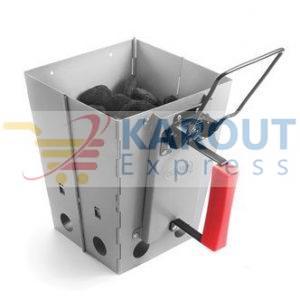 Foldable Charcoal Chimney Starter Grill Fuel Burner Barbecue for Camping & Grilling