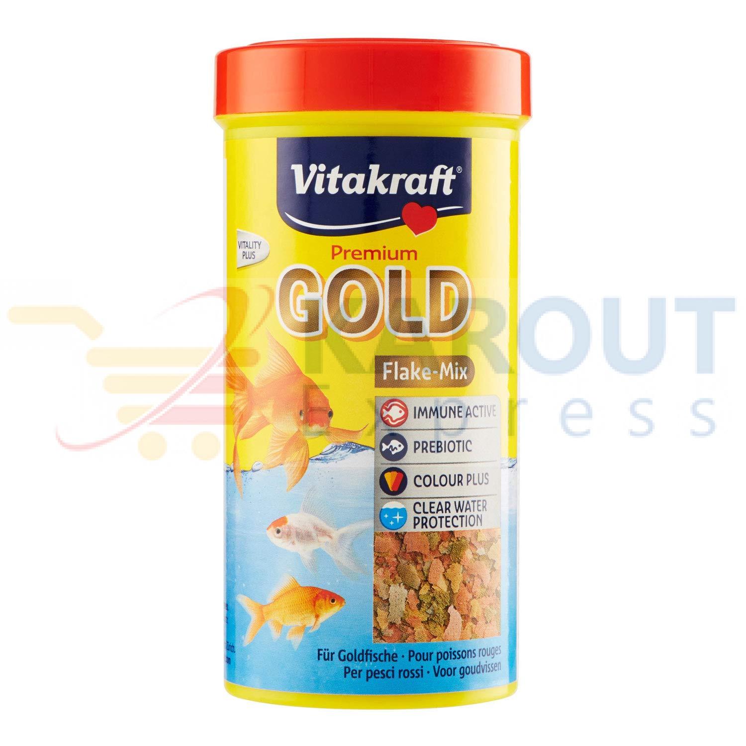 Premium Gold flake Fish Food for goldfish - KaroutExpress