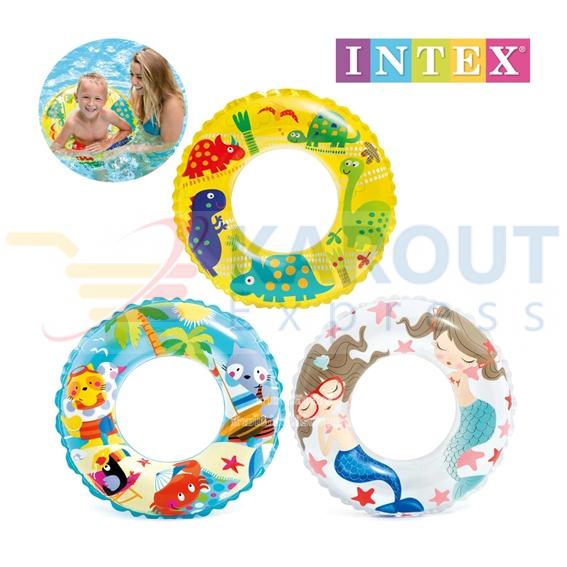 Intex Inflatable Pool Rings Non-Refundable INTEX Transparent Rings Inflatable Swim Ring For Kids ...