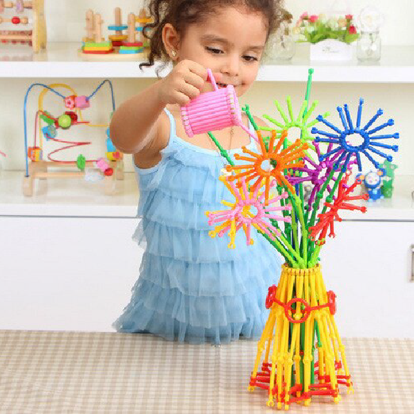 Geometry plug puzzle building blocks