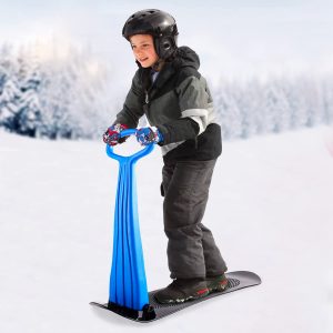 Ski Scooter Snow Sled Snowboard Sledge Folding Sliding Ski Snowboard For Winter