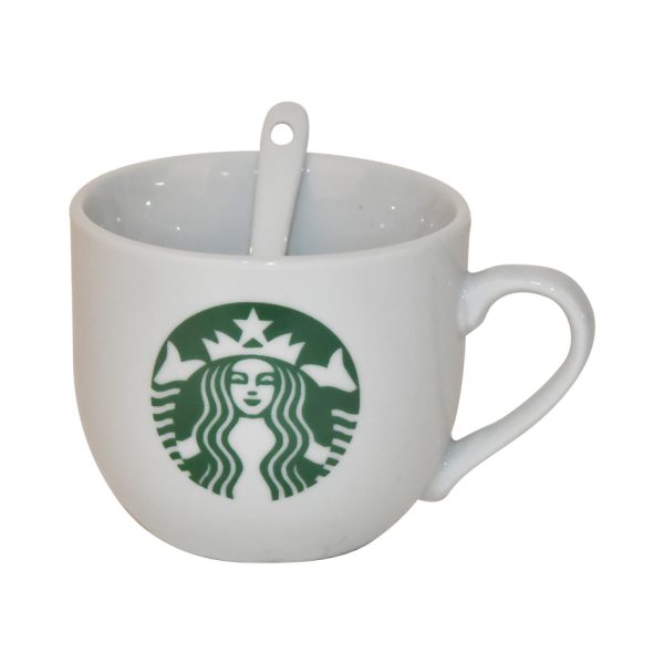 Starbucks Porcelain Mug With Spoon