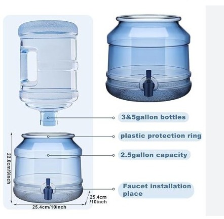 Plastic Dispenser gallon 10 l with faucet - Image 2