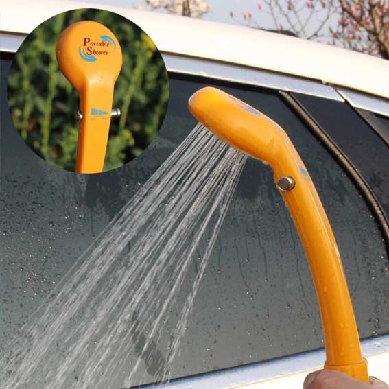 Portable Shower Kit USB DC 12V Pressure Shower Hiking Outdoor Travel Car Washer - KaroutExpress