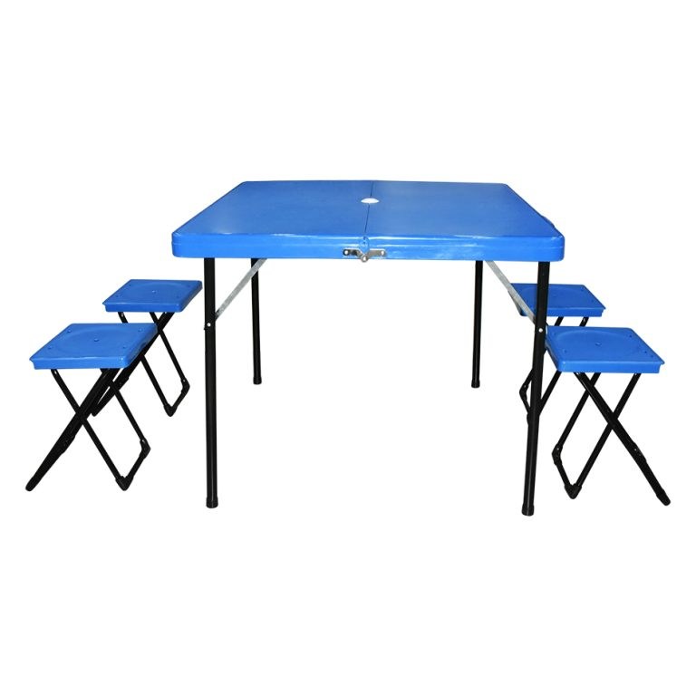 Foldable table with 4 folding chairs KaroutExpress