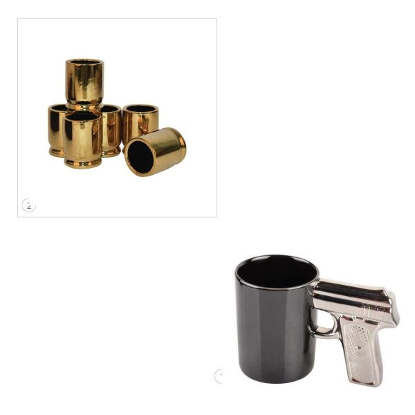 Mug guns and shot glass hunting ceramic mugs