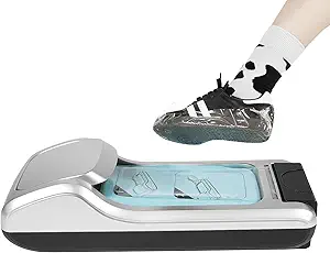 Automatic Shoe Cover Machine Home Office Dispenser Disposable+Shoe Film, Portable Shoe Cover Machine Disposable Shoe Film Machine For Home Indoor Using, 25.2 * 10.2 * 6.5in
