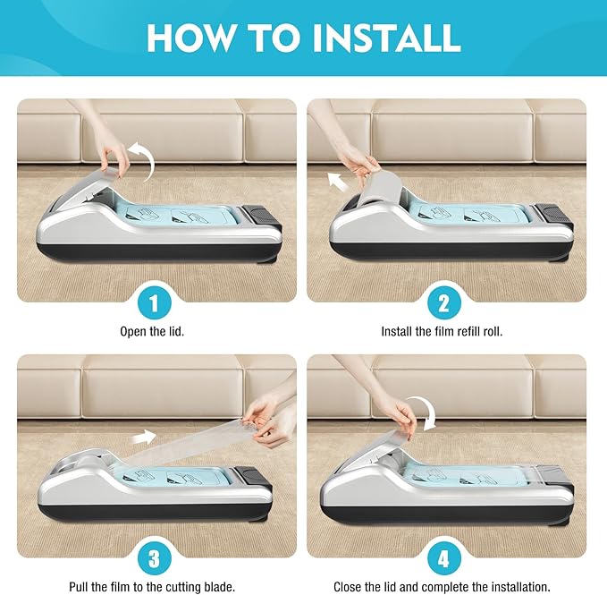 Automatic Shoe Cover Machine Home Office Dispenser Disposable+Shoe Film, Portable Shoe Cover Machine Disposable Shoe Film Machine For Home Indoor Using, 25.2 * 10.2 * 6.5in - Image 4