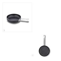 Korkmaz frying pan with a stainless steel handle