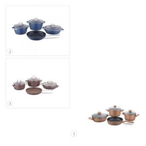 Cookware :: Cookware Set :: A2607-1 Korkmaz Vintage 5 Pieces