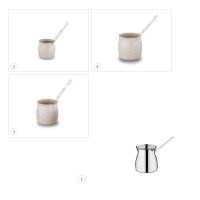 Korkmaz Coffee Pot Stainless and Granita