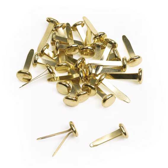 Paper Fasteners Split Pin Clips Brass Pins Gold Silver - KaroutExpress