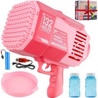 Bubble Gun Machine Gun With Light/Bubble Maker