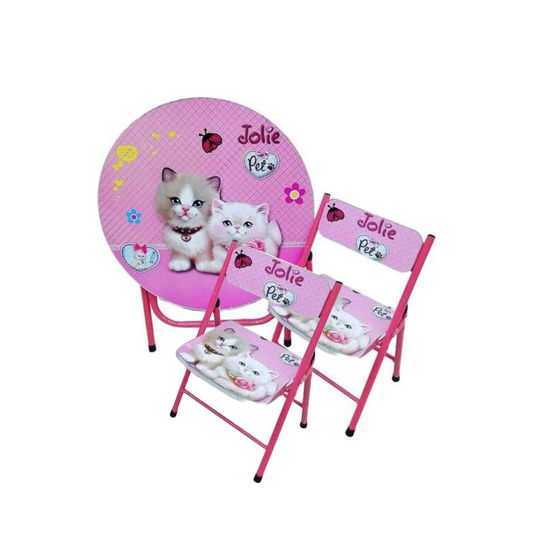 Kids Foldable Table And 2 Chairs Set