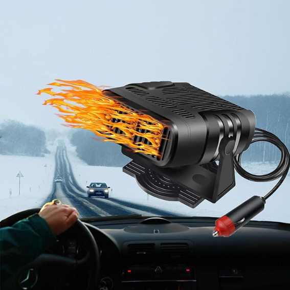 Car Heater Fan Portable Car Defroster w/ 2 in 1 Cooling & Heating