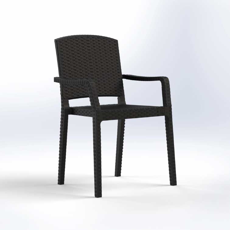 Chair Pandora – Rattan Chair with arms
