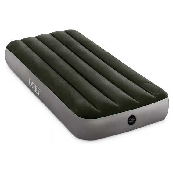 Intex Green Inflatable Bed Mattress Standard Foot Pump 64760