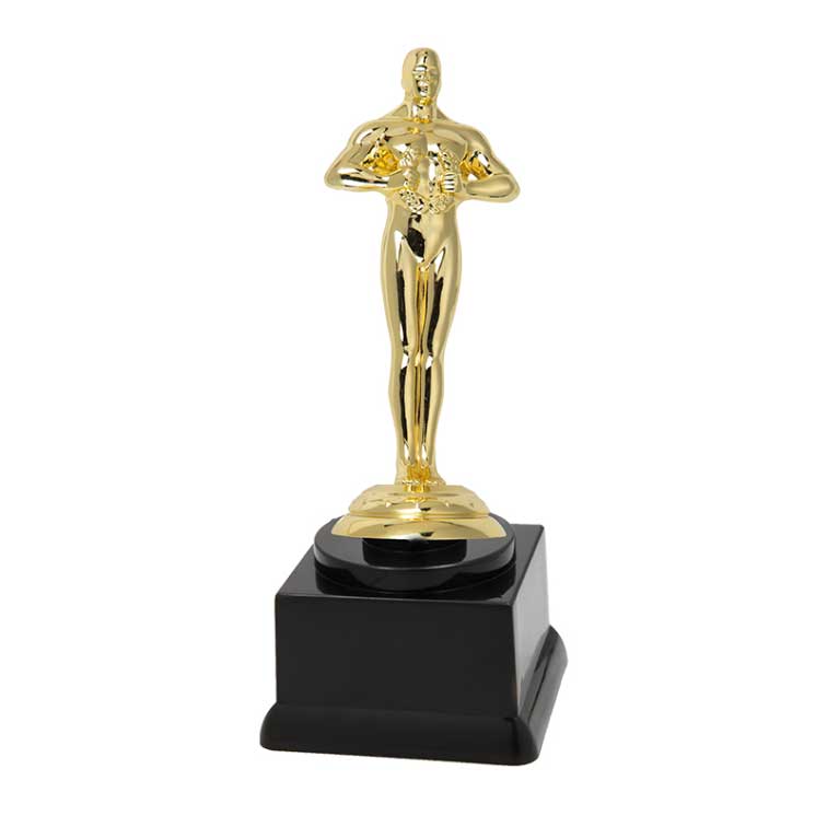 Trophy Plastic Gold-Plated Replica Oscar Trophy Awards Team Sport Competition Available In Sizes