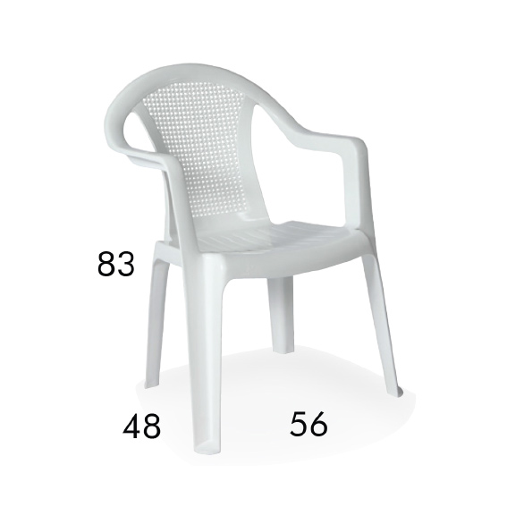 Chair Panda Plast Plastic Chair With Arms Available In Colors