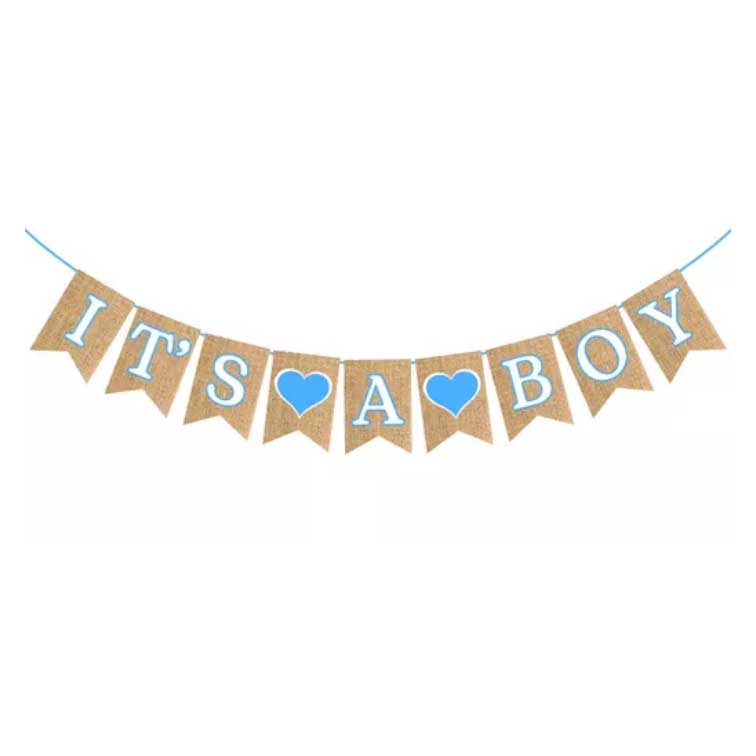 It’s A Boy Banner for Boy Baby Shower Decorations