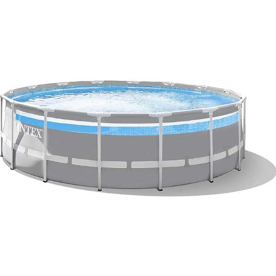 Non-Refundable Intex 26722NP 4,27 m x 1,07 m Prism Frame Clearview Premium Pool Set