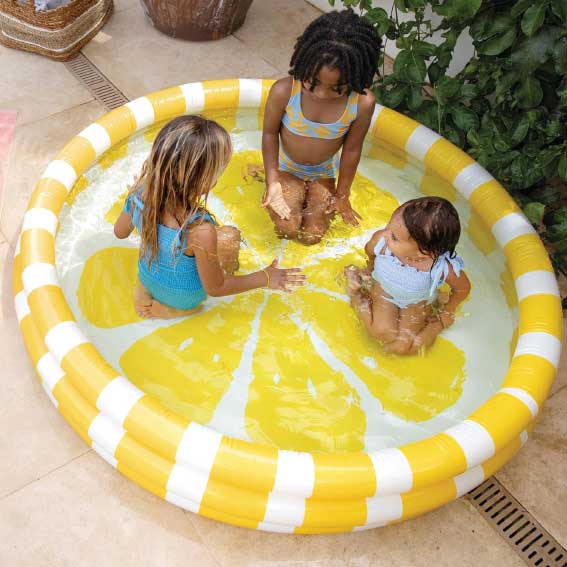 Non-Refundable INTEX Zesty Lemon Pool, Inflated Size: 1.47m x 33cm (58432NP)