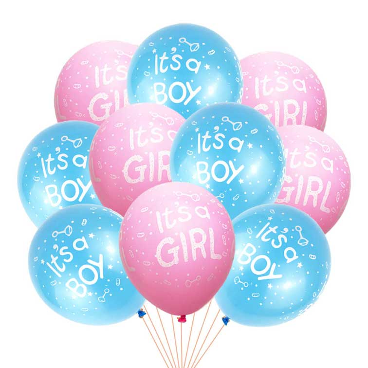Boy&Girl Latex Balloon Baby Shower Decoration Balloon Party Decoration Supplies