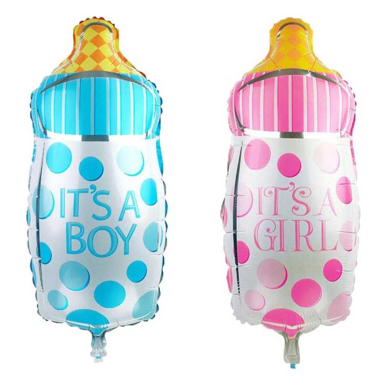 Balloon Baby Shower  Foil Balloons Its a boy & Its a Girl Bottle Shape Balloon Birthday Party Baby Shower Decoration