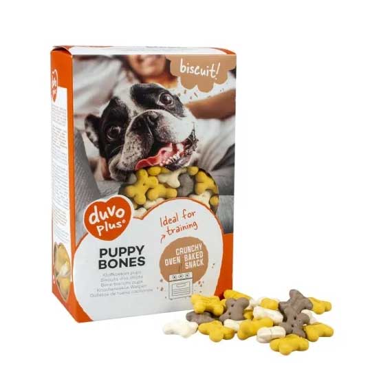 Dog Duvoplus Biscuit Puppy Bones 500g