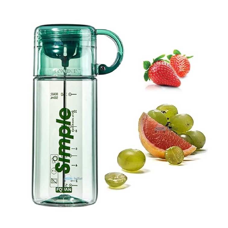 Water Bottle Summer Plastic Cup Portable Student Water Bottle Cup Available In Colors