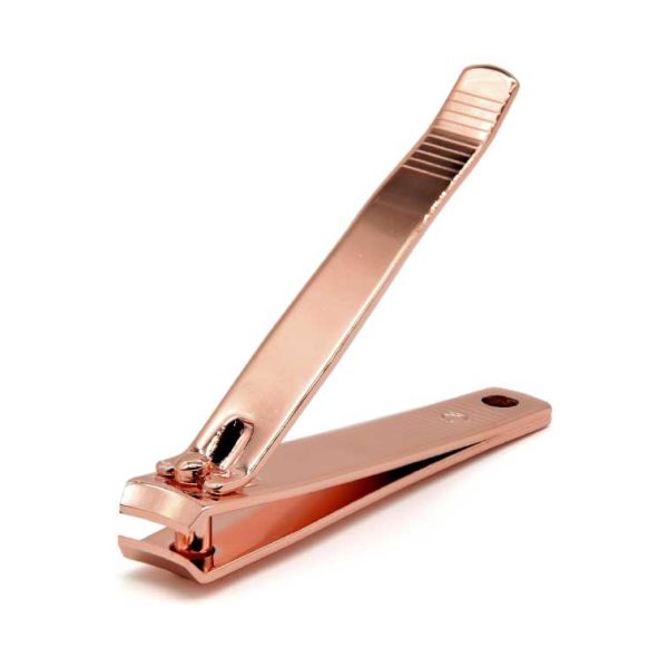 Nail Clipper Sharp Edge Fingernail and Toenail Clipper Cutter Rose Gold