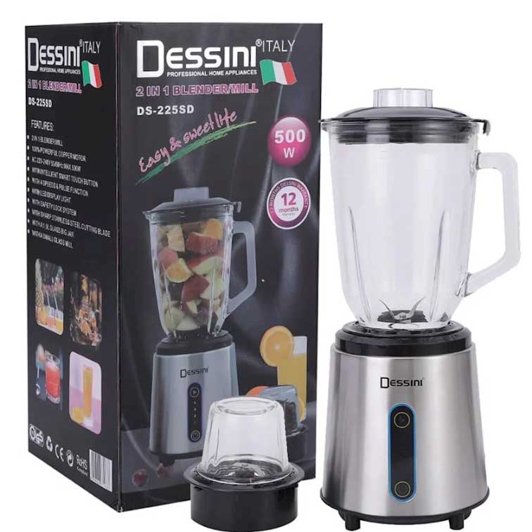 Blender DESSINI DS-225SD Electric Multi-Functional Blender with Detergent Head Blender 500W Power